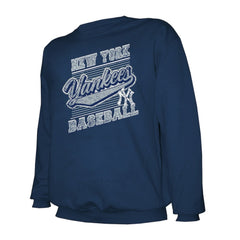 New York Yankees Stitches Lightweight Crew Sweatshirt - Navy Sweatshirts