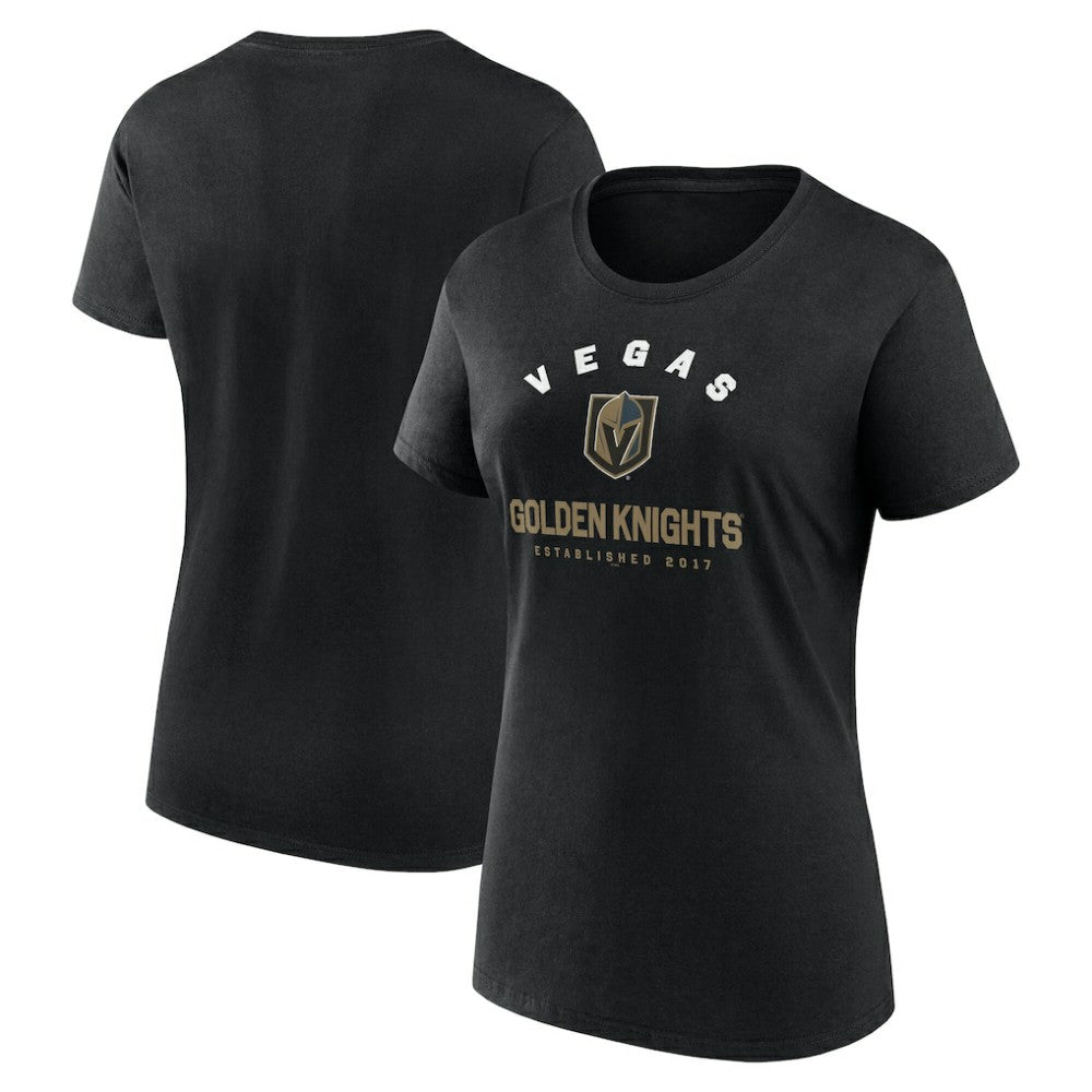 Vegas Golden Knights Logo Athletic Women's Unrivaled T-Shirt - Black | US 202179609