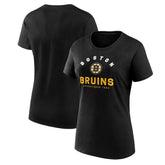 Boston Bruins Logo Athletic Women's Unrivaled T-Shirt - Black | US 202179631