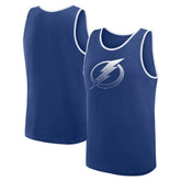 Tampa Bay Lightning Logo Athletic Unmatched Success Tank Top - Blue | US 202179686