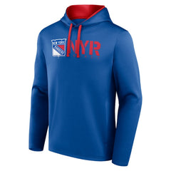 New York Rangers Logo Athletic Head Start Pullover Hoodie - Blue | US 202179735