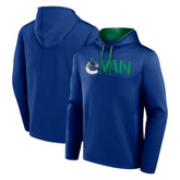 Vancouver Canucks Logo Athletic Head Start Pullover Hoodie - Blue | US 202179750
