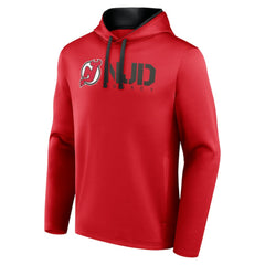 New Jersey Devils Logo Athletic Head Start Pullover Hoodie - Red | US 202179757