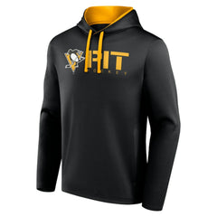 Pittsburgh Penguins Logo Athletic Head Start Pullover Hoodie - Black | US 202179761