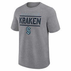 Seattle Kraken Logo Athletic Top Notch T-Shirt - Heather Gray | US 202179946