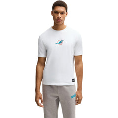 Miami Dolphins Hugo Boss Unisex Brady T-Shirt - White T-shirts