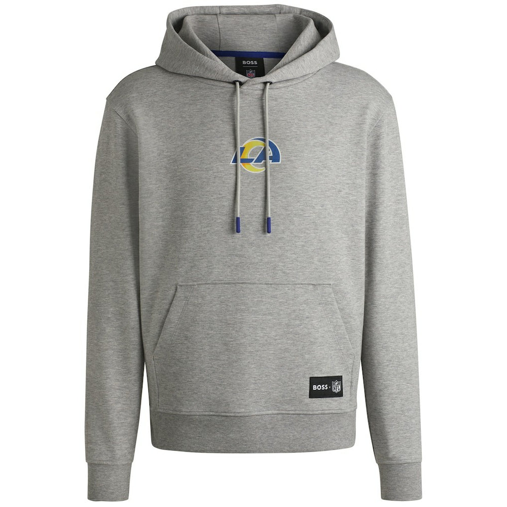 Los Angeles Rams Hugo Boss Unisex Woodson Tri-Blend Hoodie - Heather Gray Hoodies