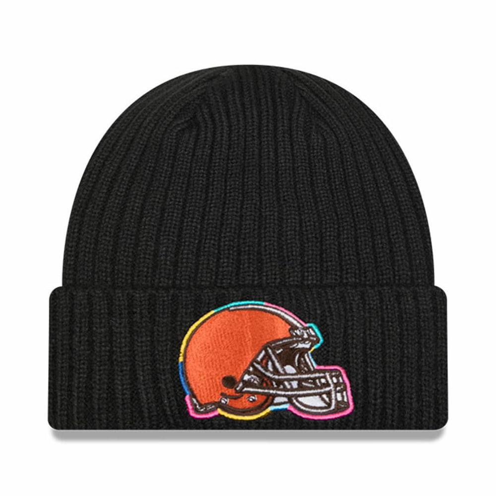 Cleveland Browns New Era 2024 NFL Crucial Catch Cuffed Knit Hat - Black Hats