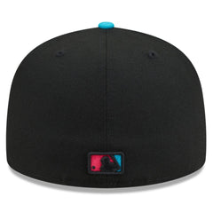 Miami Marlins New Era 2025 City Connect 59FIFTY Fitted Hat - Black/Pink Hats