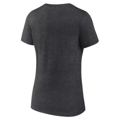 Vegas Golden Knights Women's Primary Logo V-Neck T-Shirt - Charcoal | US 202183361