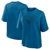 Tennessee Titans Women's Glory Arch Boxy T-Shirt - Blue T-shirts