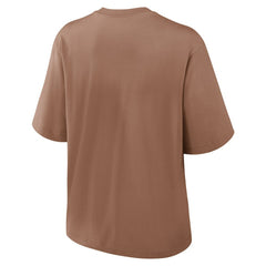 Cleveland Browns Women's Glory Arch Boxy T-Shirt - Brown T-shirts