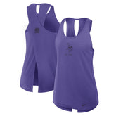 Minnesota Vikings Women's Glory Open-Back Crisscross Dri-FIT Tank Top - Purple Tops