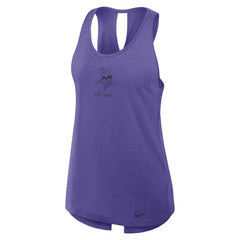 Minnesota Vikings Women's Glory Open-Back Crisscross Dri-FIT Tank Top - Purple Tops