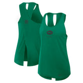 New York Jets Women's Glory Open-Back Crisscross Dri-FIT Tank Top - Green Tops