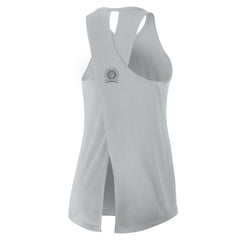 Detroit Lions Women's Glory Open-Back Crisscross Dri-FIT Tank Top - Gray Tops