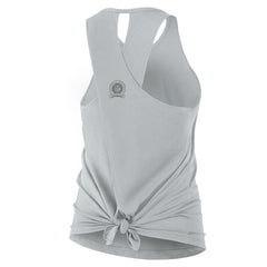 Detroit Lions Women's Glory Open-Back Crisscross Dri-FIT Tank Top - Gray Tops