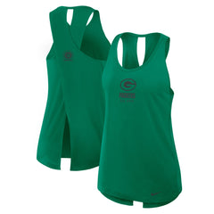 Green Bay Packers Women's Glory Open-Back Crisscross Dri-FIT Tank Top - Green Tops
