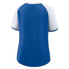 New York Giants Women's Height Advantage T-Shirt - Royal/White T-shirts