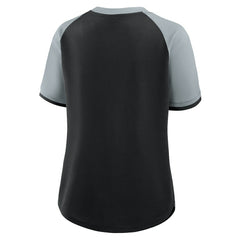 Las Vegas Raiders Women's Height Advantage T-Shirt - Black/Silver T-shirts