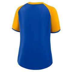 Los Angeles Rams Women's Height Advantage T-Shirt - Royal/Gold T-shirts