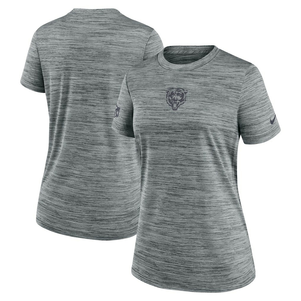 Chicago Bears Women's Sideline Velocity Dri-FIT T-Shirt - Gray T-shirts