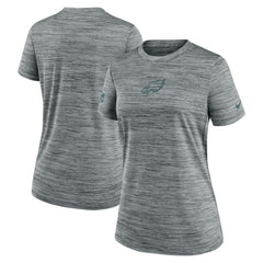 Philadelphia Eagles Women's Sideline Velocity Dri-FIT T-Shirt - Gray T-shirts