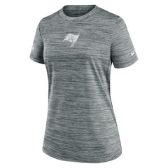 Tampa Bay Buccaneers Women's Sideline Velocity Dri-FIT T-Shirt - Gray T-shirts