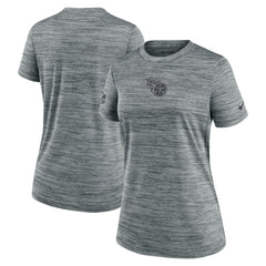 Tennessee Titans Women's Sideline Velocity Dri-FIT T-Shirt - Gray T-shirts