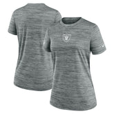 Las Vegas Raiders Women's Sideline Velocity Dri-FIT T-Shirt - Gray T-shirts