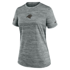 Carolina Panthers Women's Sideline Velocity Dri-FIT T-Shirt - Gray T-shirts
