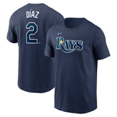 Yandy Diaz Tampa Bay Rays Nike Fuse Name & Number T-Shirt - Navy T-shirts
