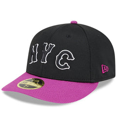 New York Mets New Era City Connect Batting Practice Low Profile 59FIFTY Fitted Hat - Charcoal/Purple Hats