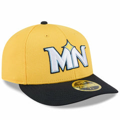 Minnesota Twins New Era City Connect Batting Practice Low Profile 59FIFTY Fitted Hat - Yellow/Black Hats