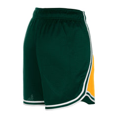 Green Bay Packers New Era Women's Sport Classics Mesh Shorts - Gold/Green Shorts