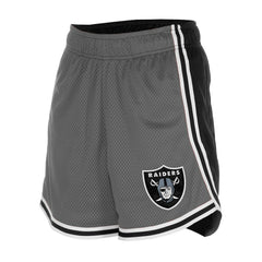 Las Vegas Raiders New Era Women's Sport Classics Mesh Shorts - Silver/Black Shorts