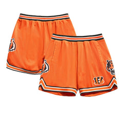 Cincinnati Bengals Chalk Line Court Shorts - Orange/Black Shorts