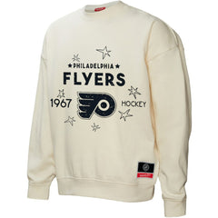 Philadelphia Flyers Mitchell & Ness Women's Logo 3.0 Pullover Sweatshirt - Cream | US 202198437