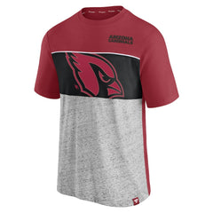 Arizona Cardinals Colorblock T-Shirt - Cardinal T-shirts