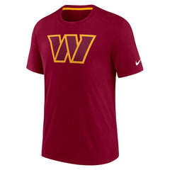 Washington Commanders Playback Logo Tri-Blend T-Shirt - Burgundy T-shirts
