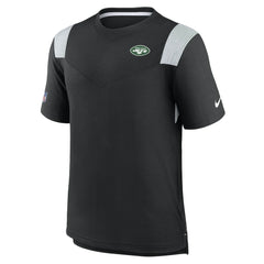 New York Jets Sideline Tonal Logo Performance Player T-Shirt - Black T-shirts