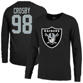 Maxx Crosby Las Vegas Raiders Majestic Threads Name & Number Non-Distressed Long Sleeve T-Shirt - Black T-shirts