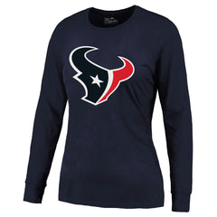 C.J. Stroud Houston Texans Majestic Threads Women's Player Name & Number Long Sleeve T-Shirt - Navy T-shirts