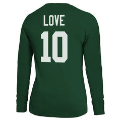 Jordan Love Green Bay Packers Majestic Threads Women's Name & Number Long Sleeve T-Shirt - Green T-shirts