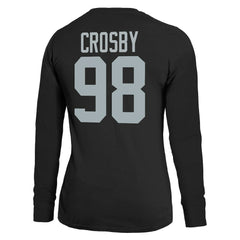 Maxx Crosby Las Vegas Raiders Majestic Threads Women's Player Name & Number Long Sleeve T-Shirt - Black T-shirts
