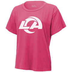 Puka Nacua Los Angeles Rams Majestic Threads Women's Name & Number T-Shirt - Pink T-shirts