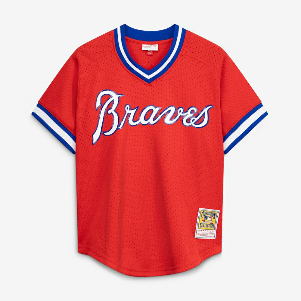 Dale Murphy Atlanta Braves Mitchell & Ness Cooperstown Collection Mesh Batting Practice Jersey - Red Jerseys