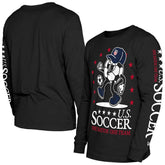USMNT New Era Old School Sport Long Sleeve T-Shirt Black - New Era on sale