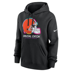 Cleveland Browns Women's 2024 NFL Crucial Catch Club Pullover Hoodie - Black Hoodies