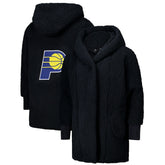 The Best Lounger in the World By Jill Martin Indiana Pacers Unisex Black Oversized Open-Front Hoodie Sweater